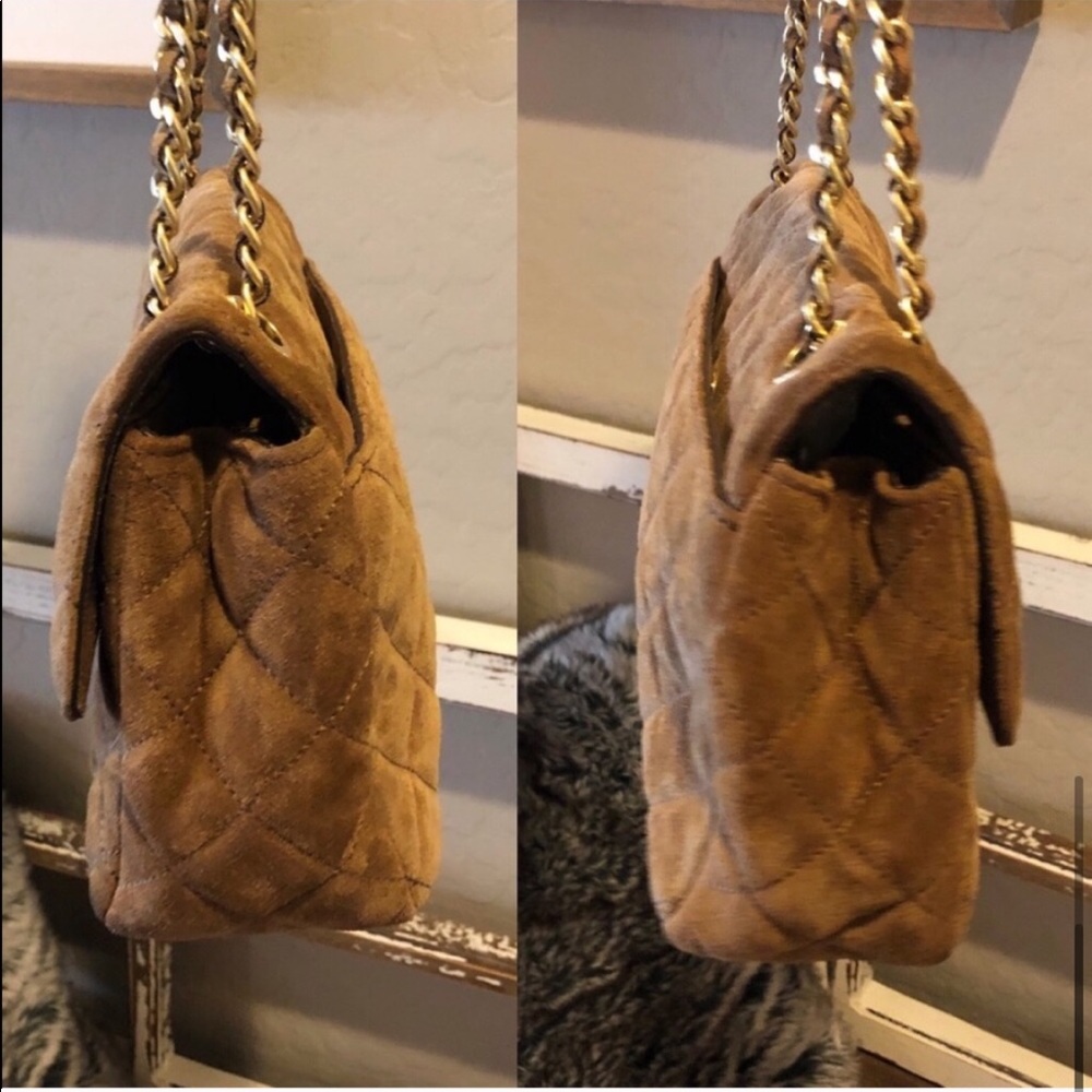 SOLD Michael Kors Quilted Suede Sloan Chain Bag - Picture 7 of 8